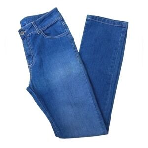 AK Jeans Casual Straight‎ Leg Stretch Denim Medium Wash Women 40